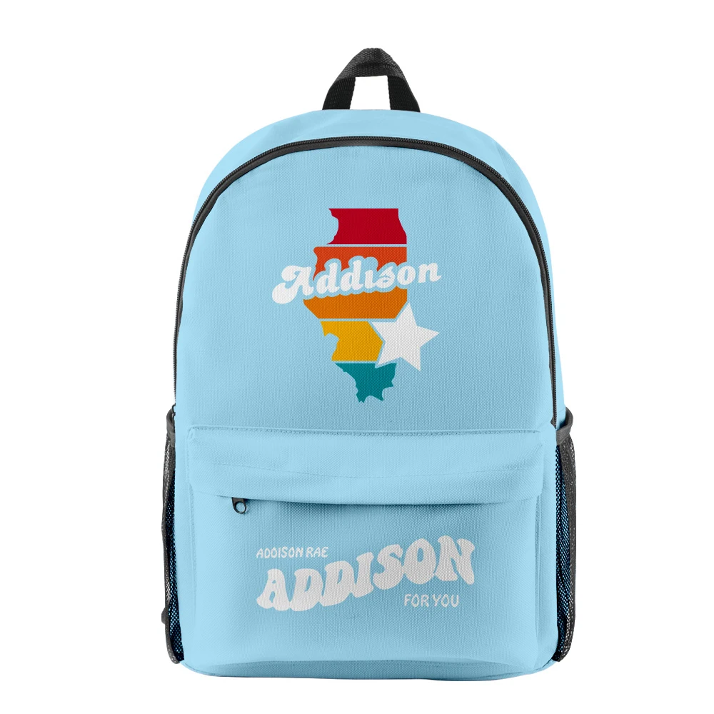 

Classic Novelty Addison Rae pupil Bookbag Notebook Backpacks 3D Print Oxford Waterproof Boys/Girls Casual Travel Backpacks