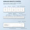 Smart Toilet with Built-in Bidet Seat, Tankless Toilet with Auto Lid Opening, Closing and Flushing, Digital Display, Elongated 6