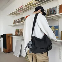 Sac messager en toile dames grande capacité sacs à main sac à bandoulière jeunes filles étudiants sacs d'école mode hommes sacs à bandoulière Bolsos 5