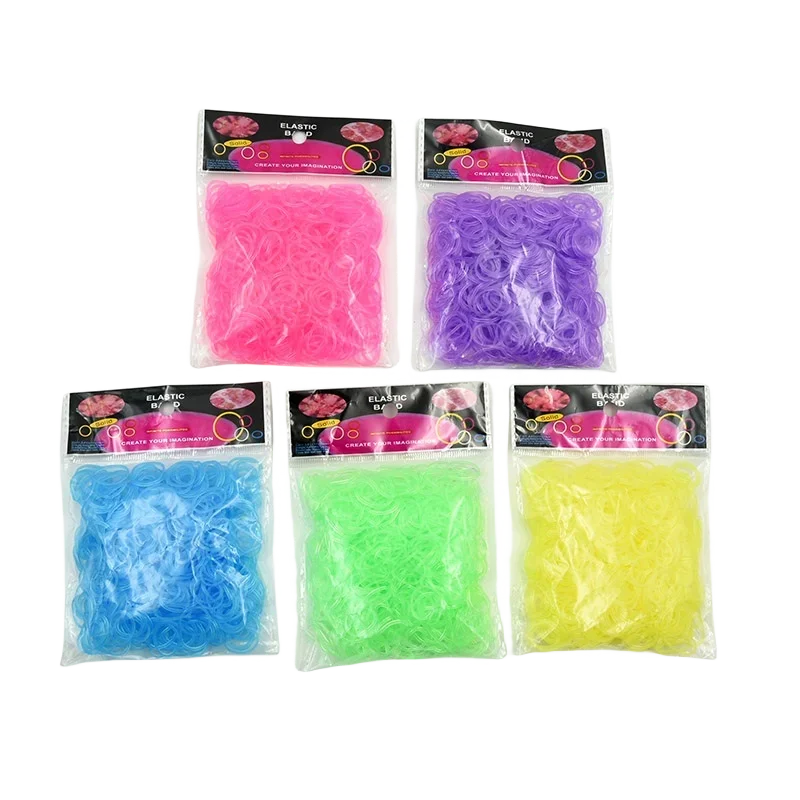 600Pcs New ColorTransparent Fluorescence Glow Bracelets Making