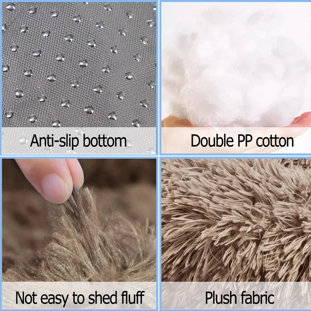 Plush Warm Round Large Dog Bed Winter Soft Puppy House Medium Cat Sofa Sleeping Bed Elastic Small Dog Kennel Nest Accessories 5