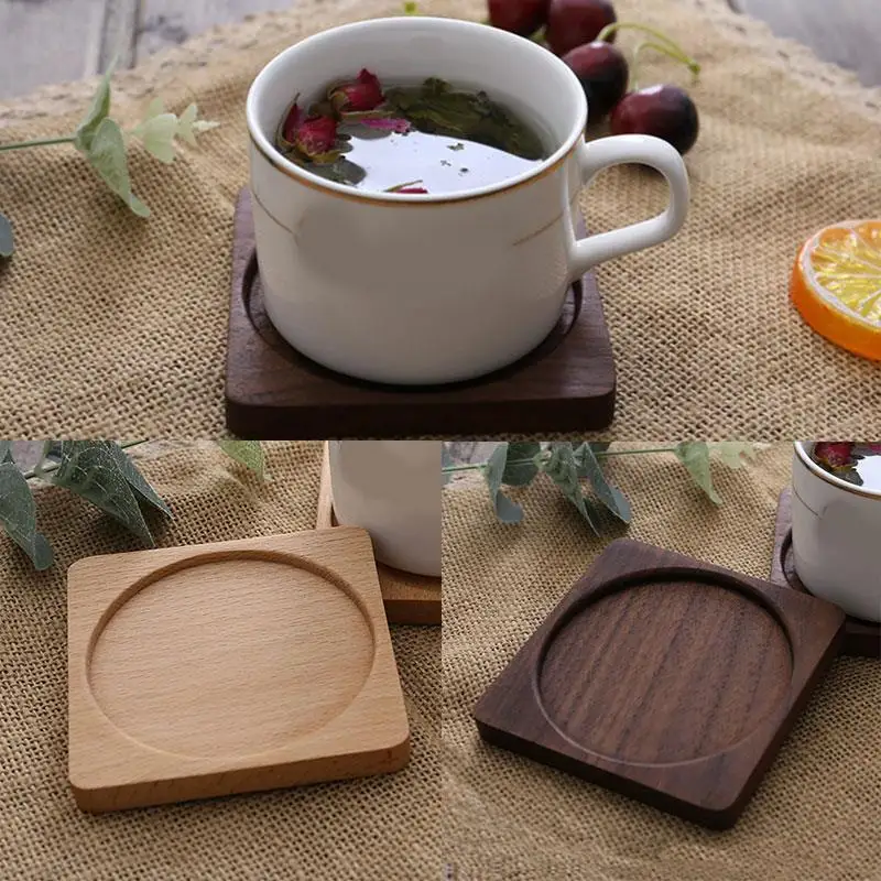 

Newest Flower Pot Holder Tray Nursery Planter Wooden Bonsai Pad Holder Flowerpot Tray Mat Stand Garden Home Office Decor