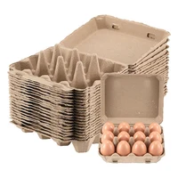 20 Pack Egg Cartons, Paper Pulp Square Egg Cartons Eggs, Egg Cartons Container Empty Egg Tray Pulp Egg Holder 1