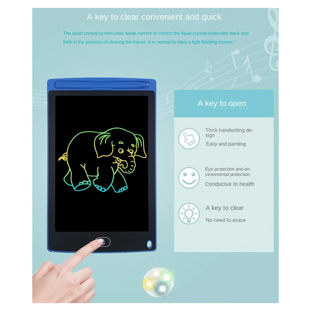 E-Easy To Use-12인치 어린이용 그림판 LCD 필기판(컬러)