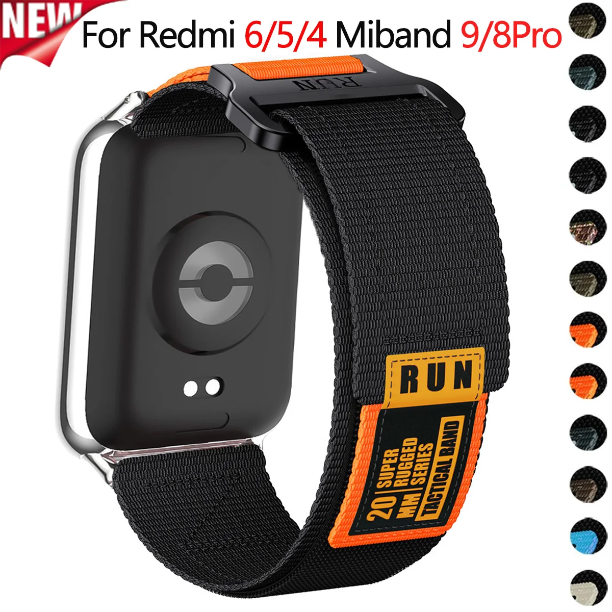 Enhanced Tactical Nylon Strap - Elastic & Breathable Replacement Sport Band Bracelet