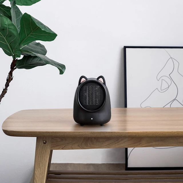 500W Kis Tartózkodás Fűtéses Csendes Elektromos Mini Otthoni Irodai Asztali Fűtőberendezés - Image 2