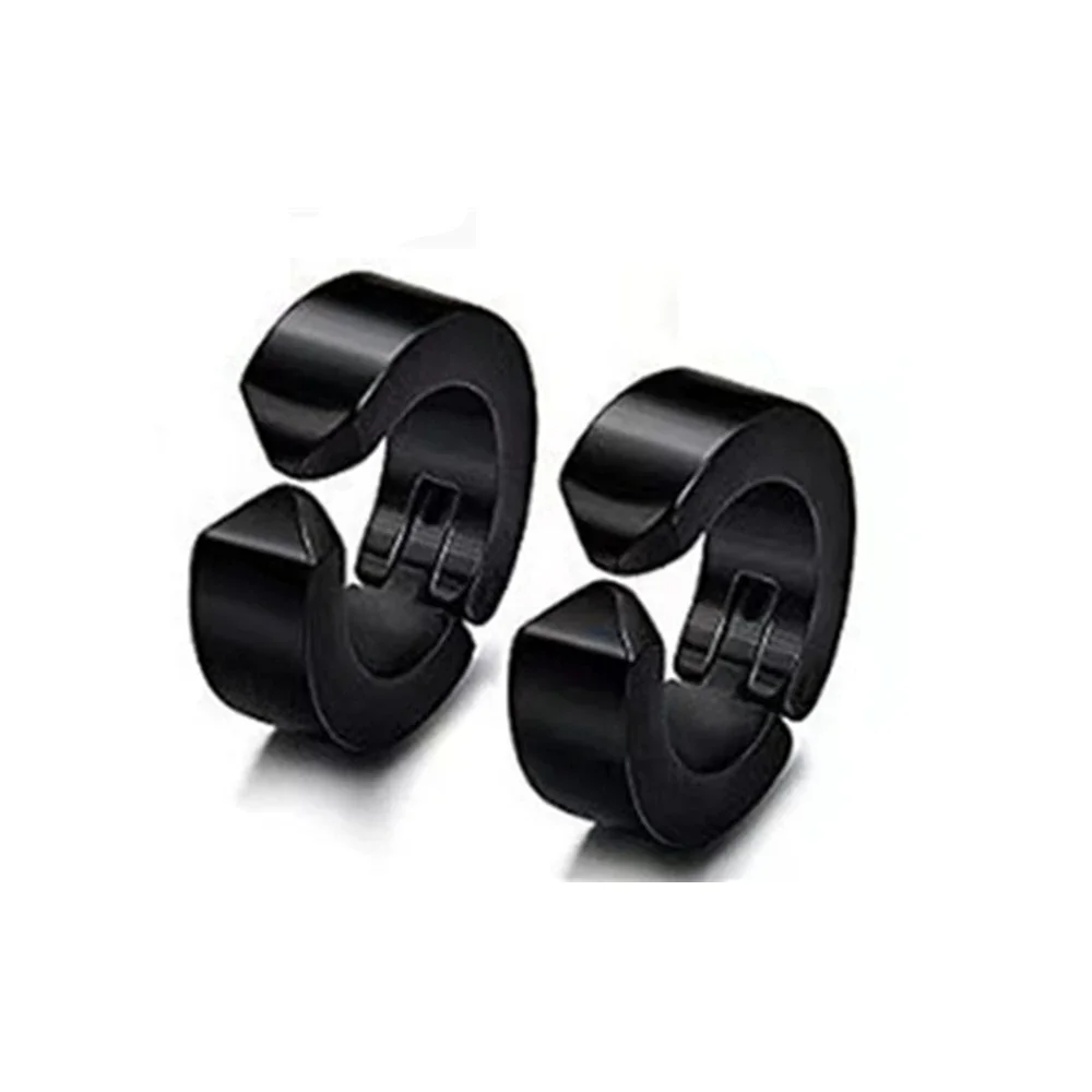 Anime Ear Clips Anime Yoshida Hirofumi Cosplay Earrings Titanium Steel Black Ear Clips Jewelry Halloween Costume Prop Pochita Gift
