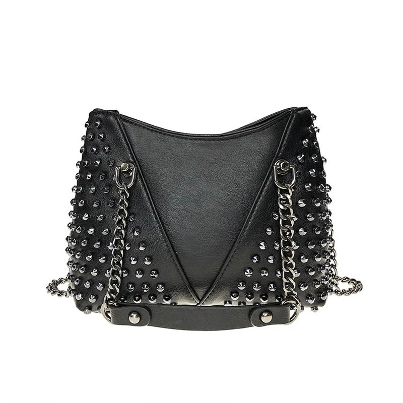 Rock Handbag Shoulder Bags Punk Rock Style Women Bag Handbags Women