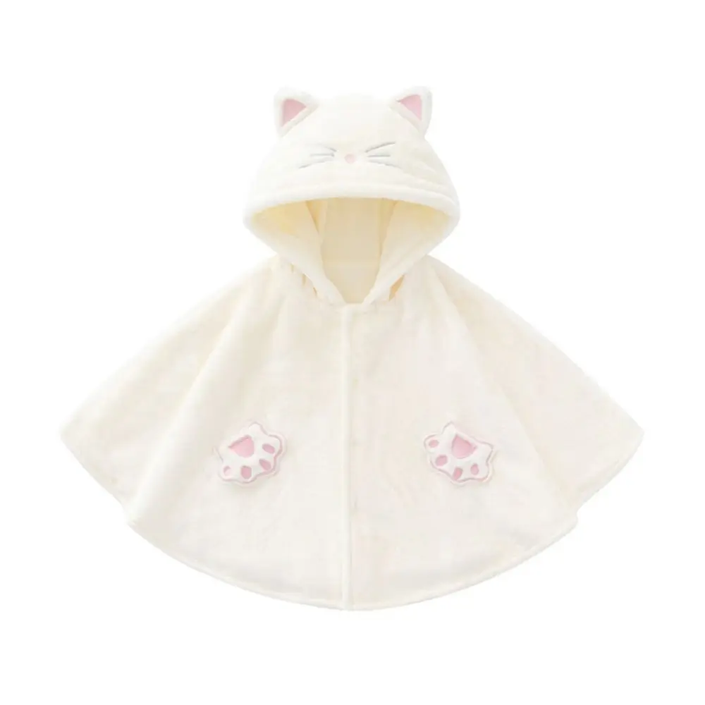 내구성 있는 따뜻한  후드 망토 플리스 73/90cm 겨울 케이프 패션  용 판초 남아 여아용