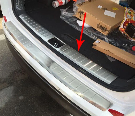 

For Hyundai Tucson 2016-2018 Stainless Steel Interior Inner Rear Bumper Sill Protector Car Accessories Stickers