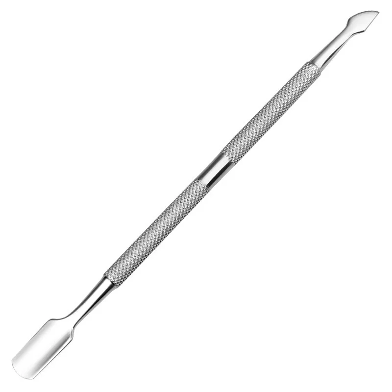 

2022 New Double-ended Stainless Steel Cuticle Pusher For Pedicure Manicure Dead Skin Push Remover Nail Art Cleaner Care Tool
