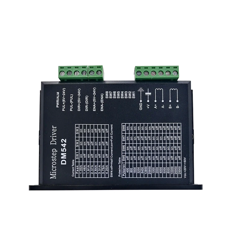 Step Motor Driver DM542 Microstep 25600 shell for nema17 nema23 Stepper Motor Controller