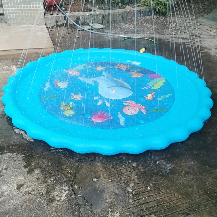 2024 NEW Inflatable Spray Water Cushion Summer Kids Play Water Mat Lawn Games Pad Sprinkler Play Toys Outdoor Tub Swimming Pool 3