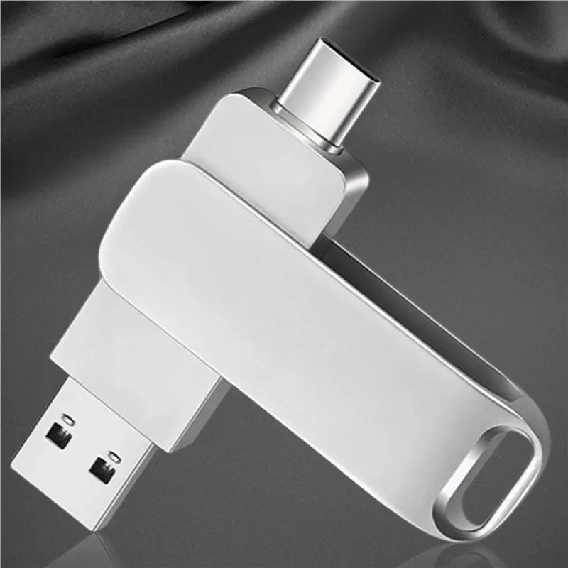 AM-2X TYPE-C 금속 펜 드라이브 128GB 방수 USB 플래시 드라이브 128GB 메모리 스틱 비즈니스 선물 U 디스크