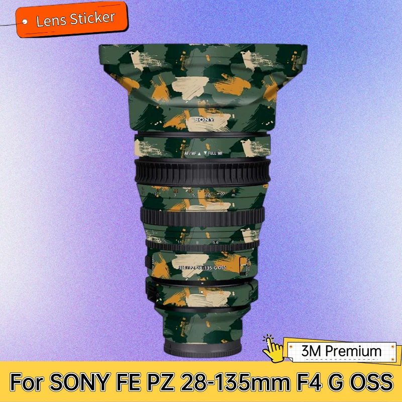 

For SONY FE PZ 28-135mm F4 G OSS Lens Sticker Protective Skin Decal Film Anti-Scratch Protector Coat SELP28135G F/4 28-135