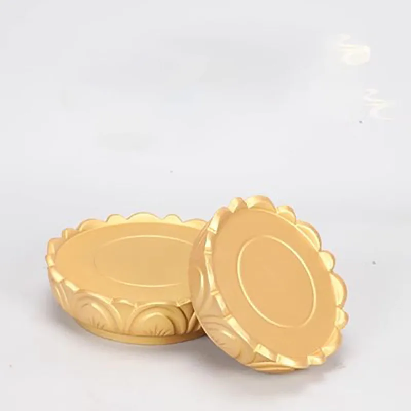 Round Golden Lotus Base, Guanyin Body, Worships the wealth God Buddha Statue, Guan Gong Decoration, Buddha Pedestal Base