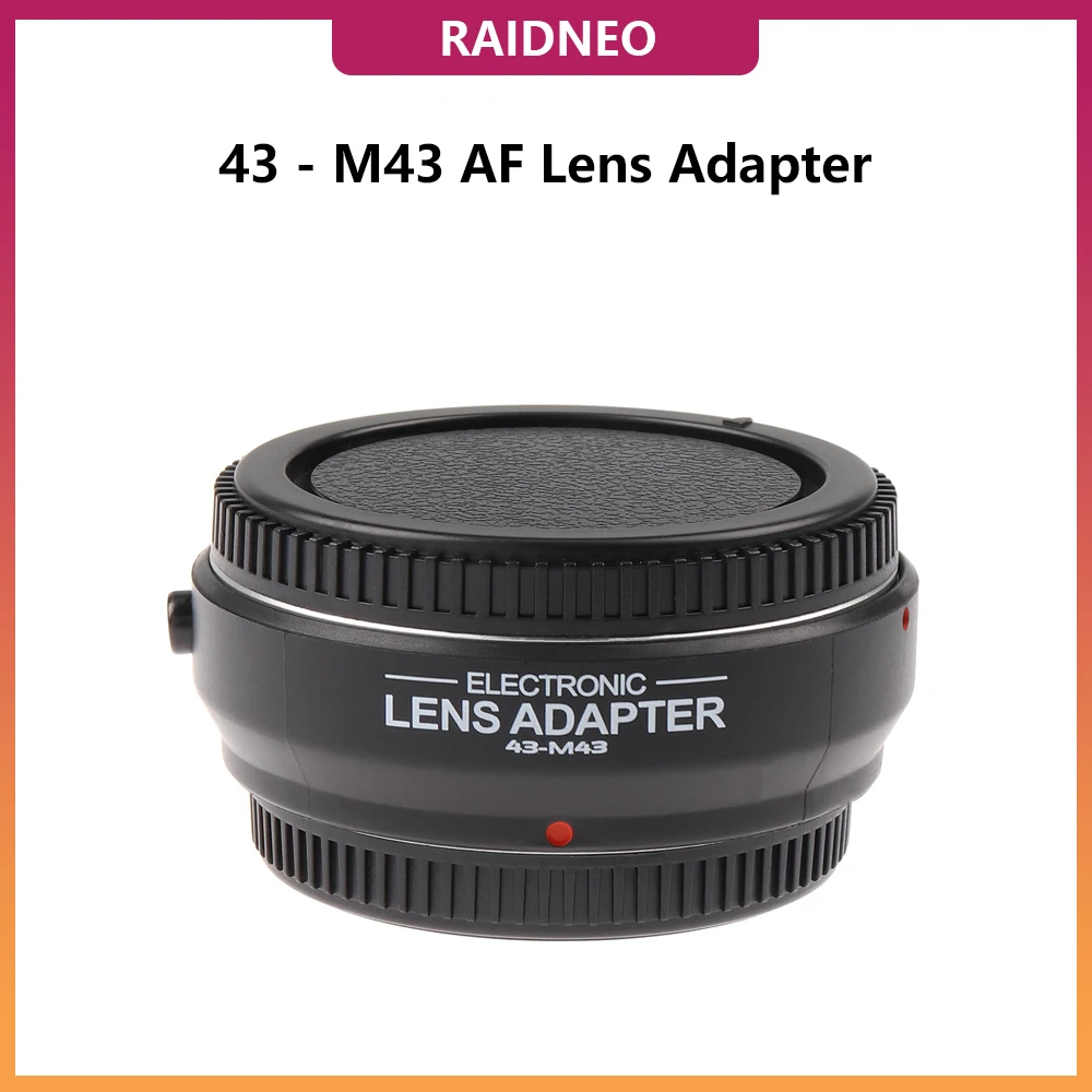

43 to M43 Auto-Focus AF Lens Mount Adapter for Four Thirds 4/3 Mount Lens to Micro Four Thirds MFT M4/3 Mount DSLR Camera