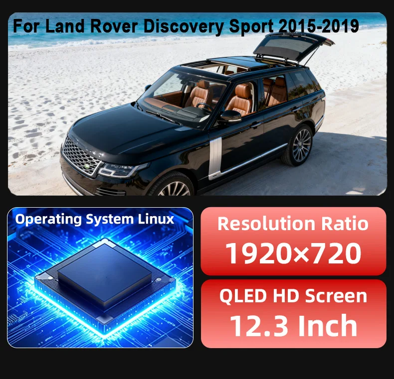 Digital Instrument Cluster For Land Rover Discovery Sport 2015-2019 Speedometer,