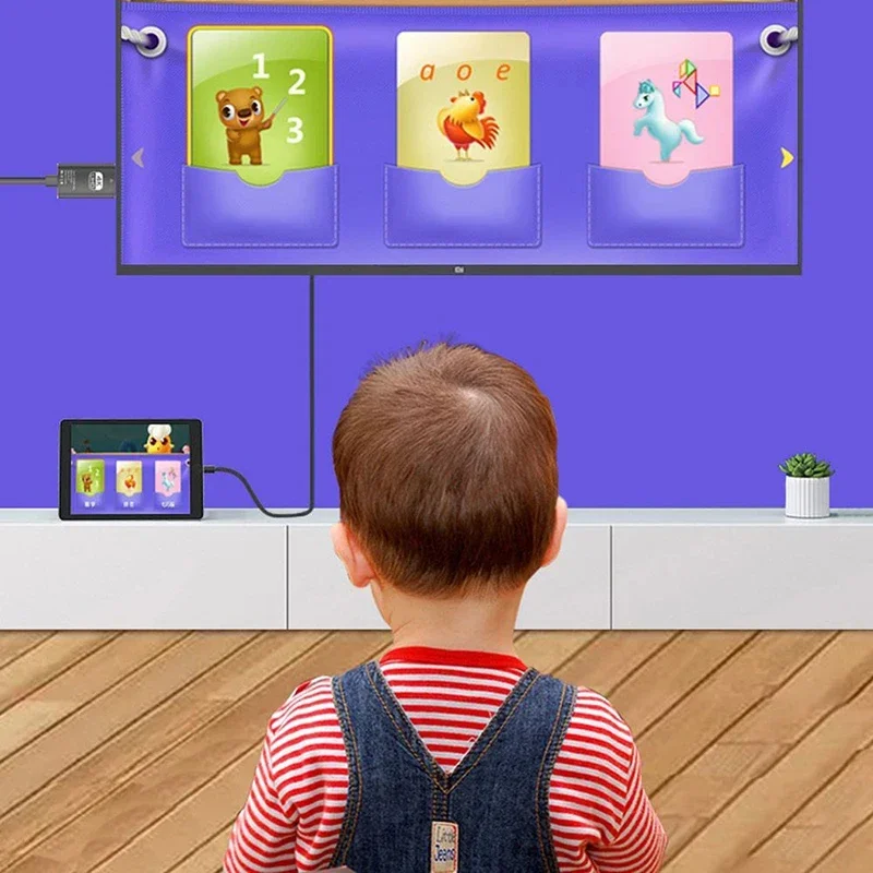 4K 60Hz USB C to HDMI Adapter Type C Cable HDTV Converter Cable for iPhone 15 TV Converter MacBook Air iPad Samsung Laptop