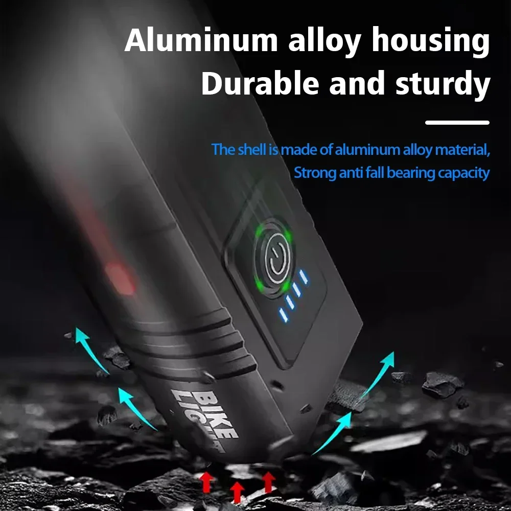 1000LM Bike Light Headlight T6 Bicycle Flashlight LED USB Rechargeable Torch Aluminum Alloy Cycling High Beam Low Accessories bike flashlight