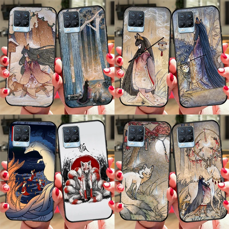 Kitsune Fox Art Phone Case - Elegant and Stylish Design