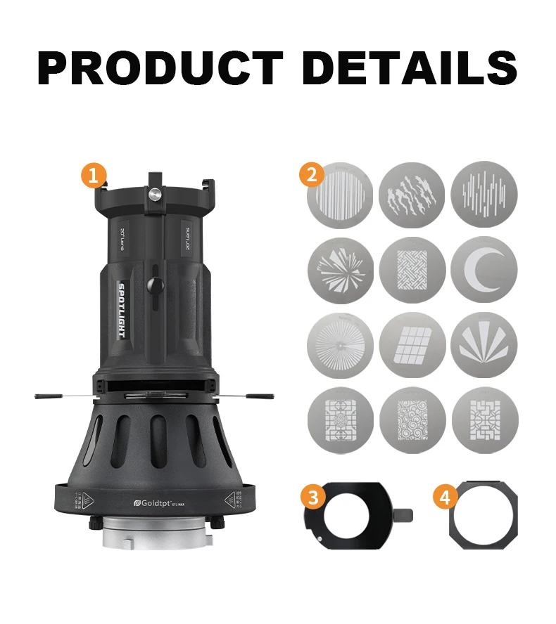 OT1 III Bowens Mount Focalize Conical Snoots Optical For Photography Lighting Le