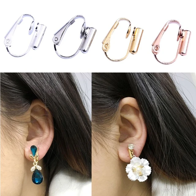 1 Pair DIY Clip-on Earring Converters Jewelry Findings for None Pierced  Ears Dropshipping - AliExpress