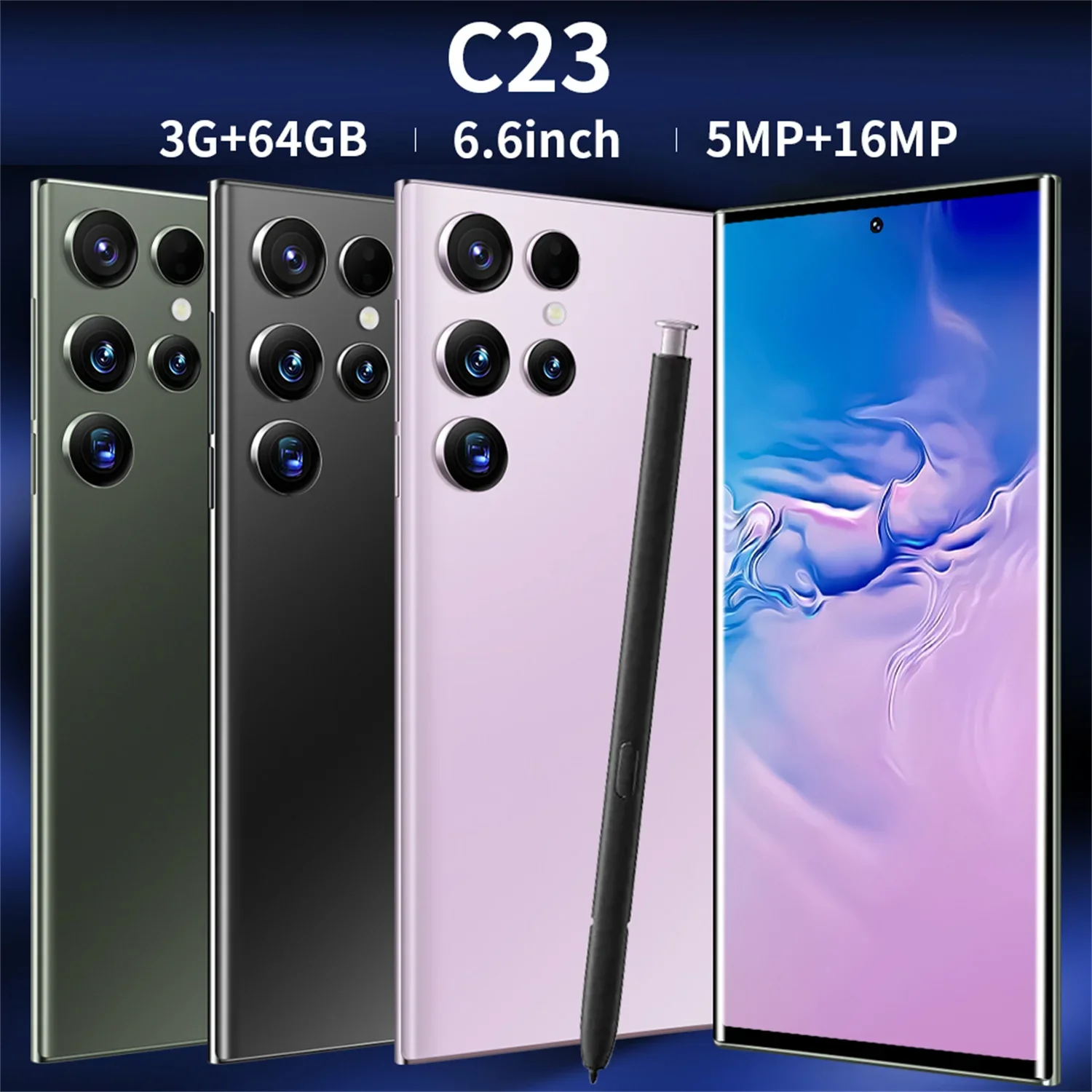 

Смартфон Amoi C23, 3 + 64 ГБ, экран 6,79 дюйма, 5 + 16 Мп, аккумулятор 5200 мАч