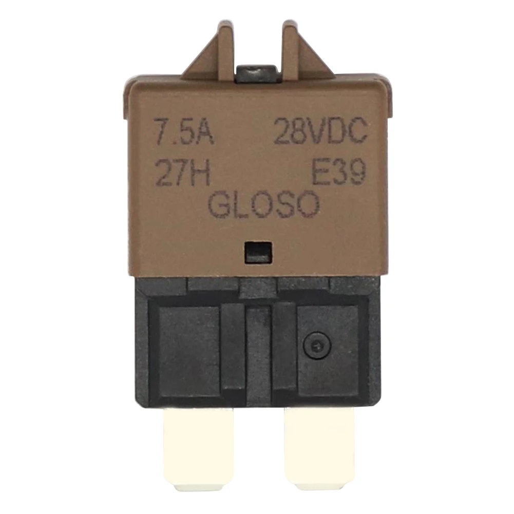Circuit Breaker Car Fuses Kit Resettable Fuse 1PCS Circuit Breaker Blade Fuse 12V 24V Resettable 5-30A Marine RVs Automatic Reset Thermal Circuit Breaker Car Blade Fuse Box