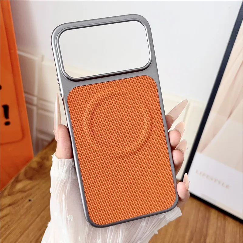 Magnetic Triangle Pattern PU Leather Ultra-Thin Protective Back Cover