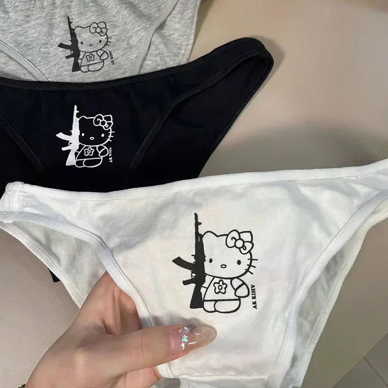 

Sanrios Hello Kitty Ladies Panties Y2k Girl Ladies Panties Pure Cotton T Women Sexy Sweet Thin Rope Temperament Beach Underwear