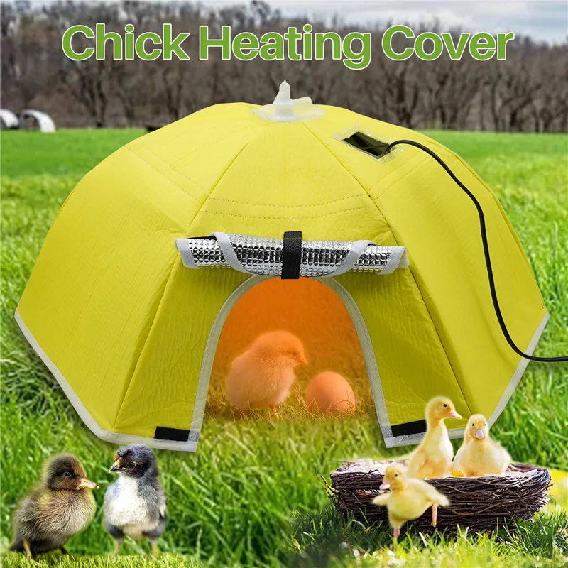 Chicken Coop Heater Chick Brooder Electric Poultry Heating Plate Chick Bird Hatchling Incubator Breeding Equipment 1Pc