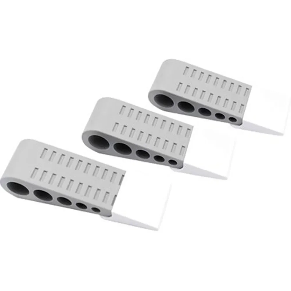 Rubber Door Stop Wedge Jammer Stopper Home Decor Kids Baby Children Safety Tool 124*40*30mm Doorstops Home Hardware