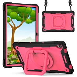 Custodia per Tablet con Stand Girevole a 360° Versatile e Design Contrasto con Cinghia Regolabile