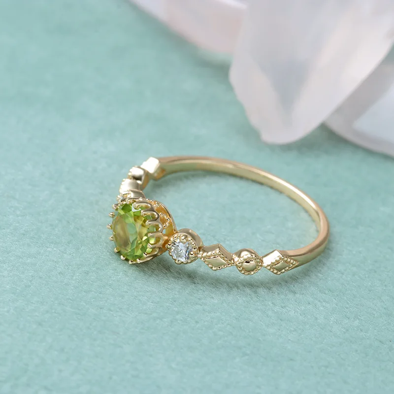 [韓国人気ジュエリー] nff Bud Crest Ring Lilac LILAC BLOOM RING(2JR0592)K10 リング｜スタージュエリー公式