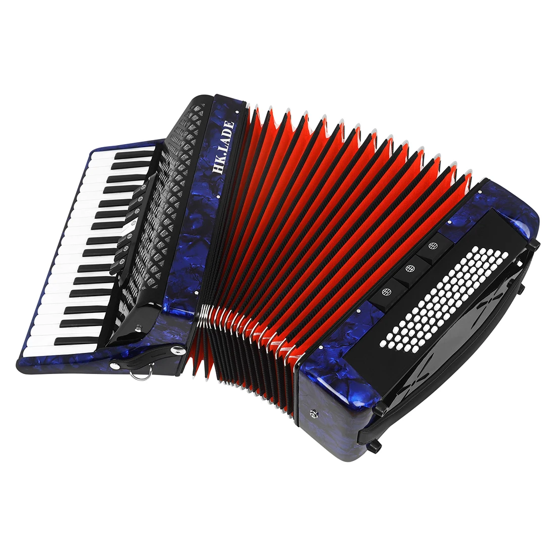 HK&middot;LADE Accordion 37 Keys 80 Bass Accordion With Strap Bag Professional Keyboard Instrument For Grading Performance/Teaching