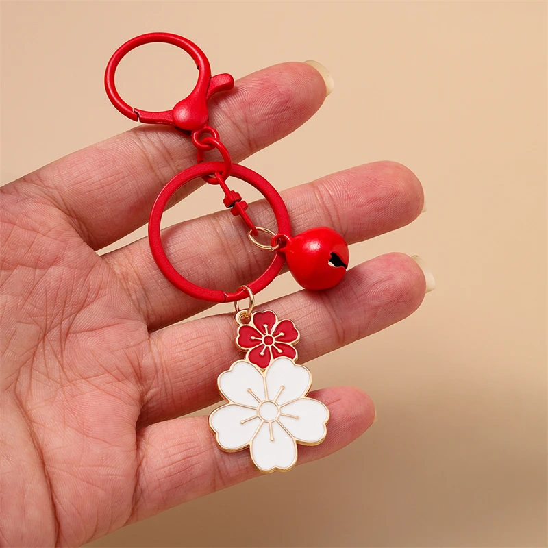 Modischer Blumen-Schlüsselanhänger für Autoschlüssel Souvenir-Geschenke für Frauen Mädchen Handtaschen-Schlüsselringe Accessoires DIY Schmuck Geschenke – Detail 4