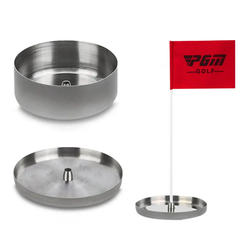 

1 Набор практичных зеленых чашек для гольфа, высокая интенсивность, кружка с отверстиями для гольфа, износостойкие ударопрочные тренировочные кружки для гольфа с флагом