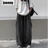 2022 Spring Autumn Trousers y2k baggy jeans for men Wide leg Pants Pockets Elastic Waist Streetwear Loose comfortable Pants 2