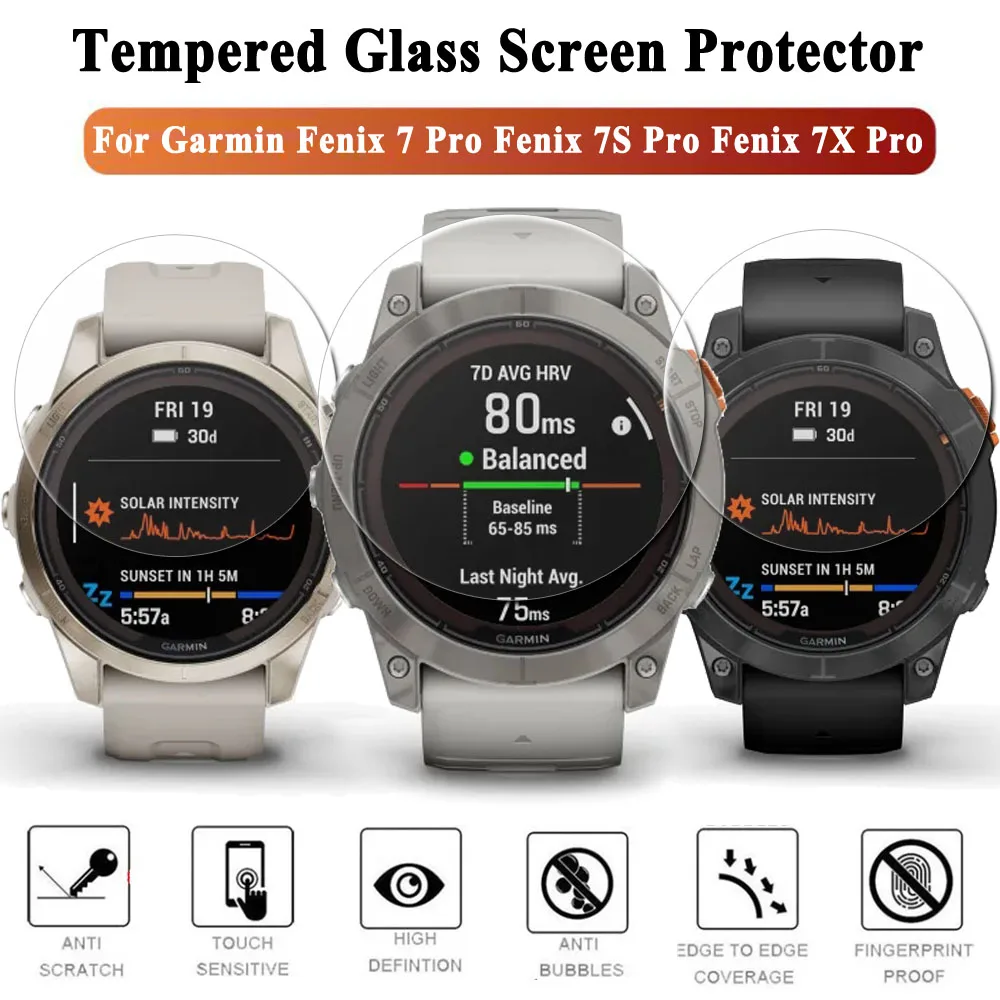 Vetro Temperato Per Garmin Fenix 7 7S 7X Pro 6 6S 6X Pro Sapphire Hd Pellicola Proteggi Schermo Fenix 7 7S 7X Accessori Smartwatch