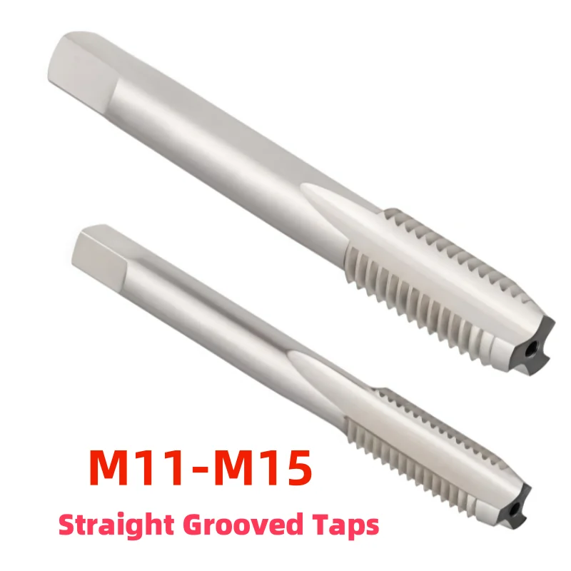 1PCS M11-M15 HSS Hand Tap with coarse and fine teeth M11 M12 M13 M14 M15X1.75X1.5X1.25X1X0.5
