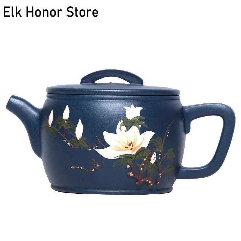 160ml Yixing Famous Purple Clay Teapots Handmade Magnolia Hanwa Tea Pot
