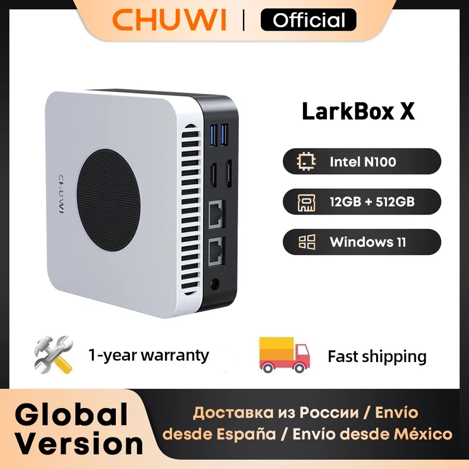 CHUWI LarkBox X Mini PC Intel N100 Game PC UHD Graphics for 12th