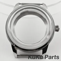 Cocktails Stainless Steel Watch Case with S Crown, 33MM/40MM, Arch Glass & Transparent Backcover (40MM Case)