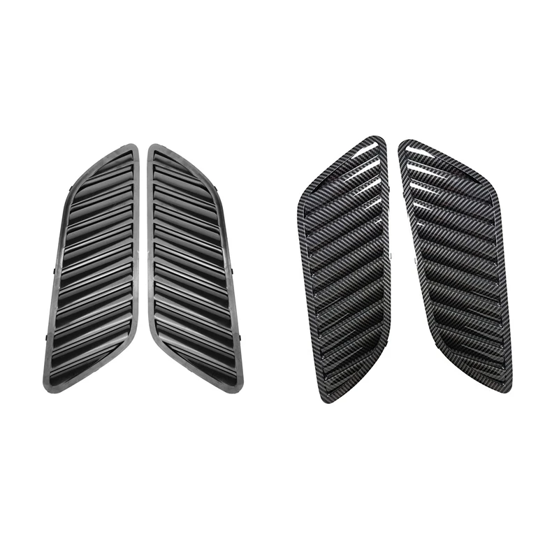 

Car Front Grill Air Outlet Vent Cover Trim For BMW E90 E91 E92 F30 E46 DTM Style(Black)
