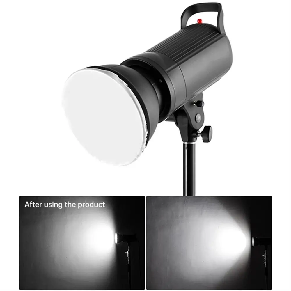 Soft Light Diffuser Sock 7" 180mm Soft Light Protective Cover Studio Strobe Bowen Mount Standard Reflector Photography Flash 55&deg;