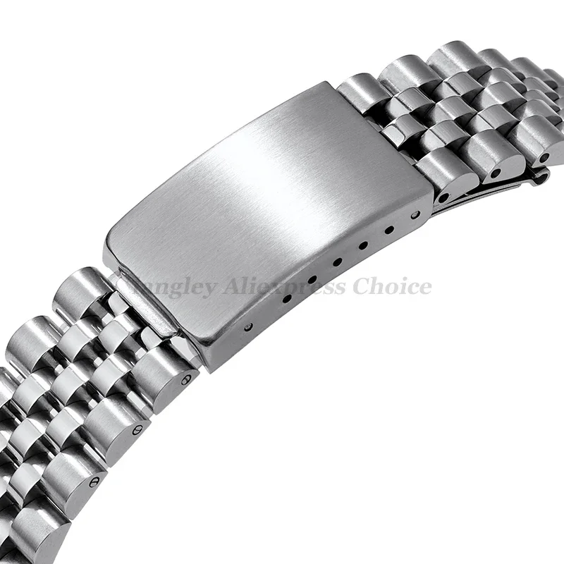 Curved End Solid Stainless Steel Watch Bands