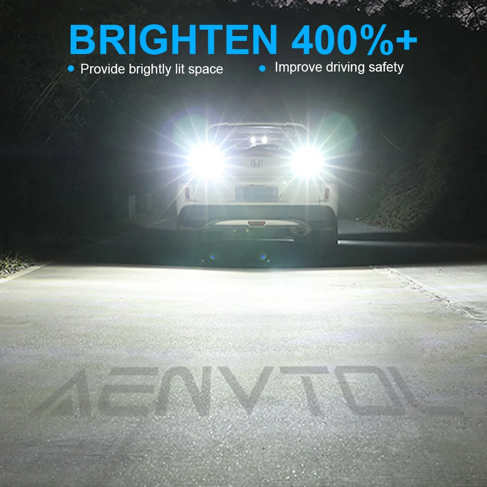 AENVTOL LED    , ְ , 극ũ ̵,  õ, 2x Canbus T25 3156 3157 P27W P27/5W