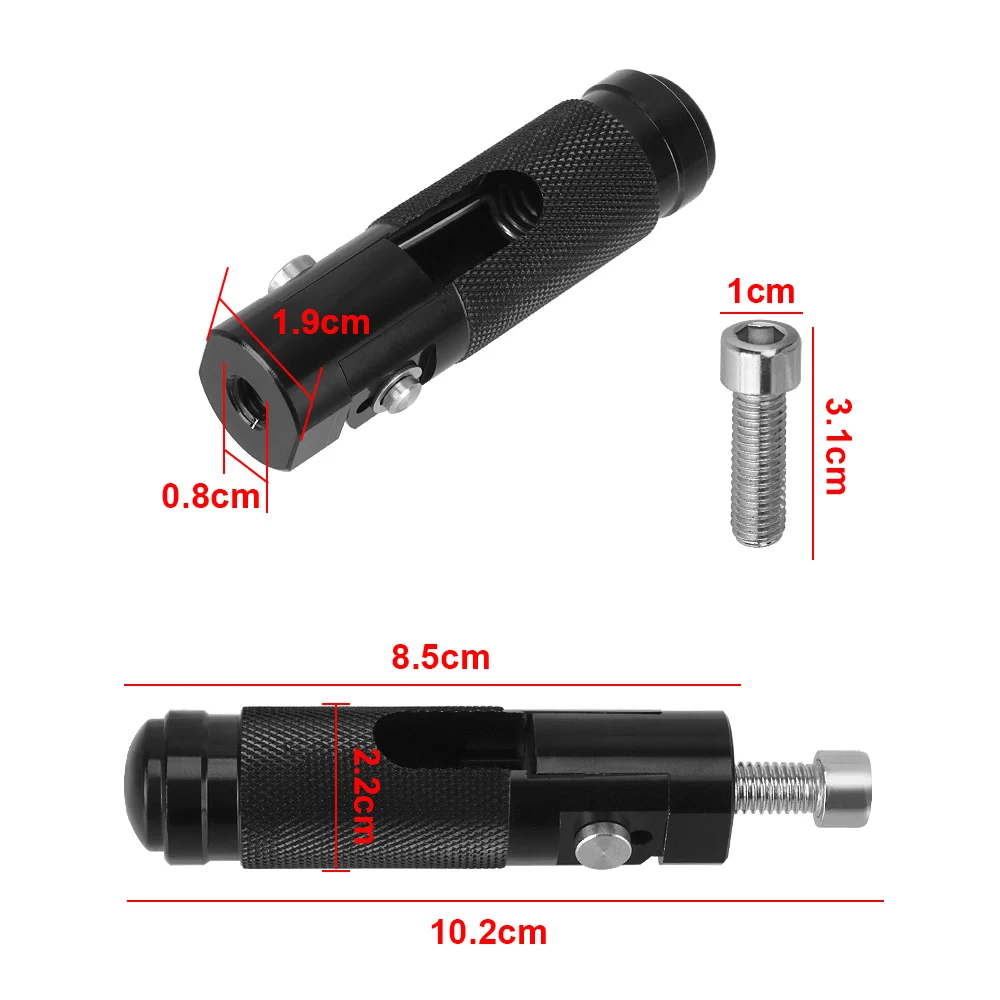 오토바이 모터 바이크용 접이식 풋 레스트 페그, 리어 페달 세트 부품, 알루미늄 합금 발판, 블랙 실버, 2 개