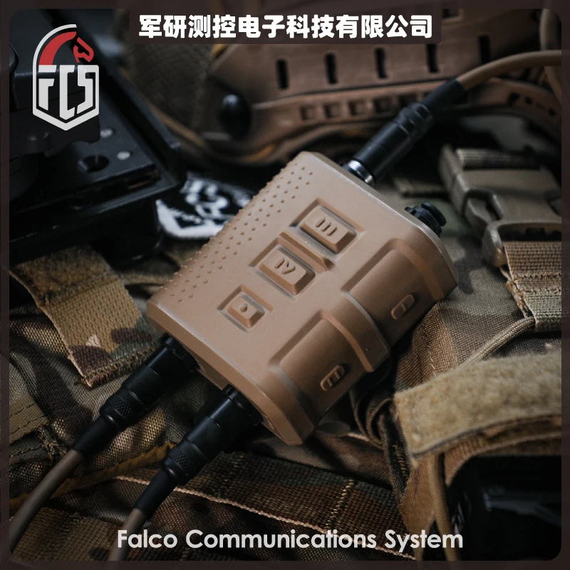 NEW FCS TACTICAL V60 PTT Multiple Functions Two Communication Channels for AMP Headset and PRC148 152 Radios